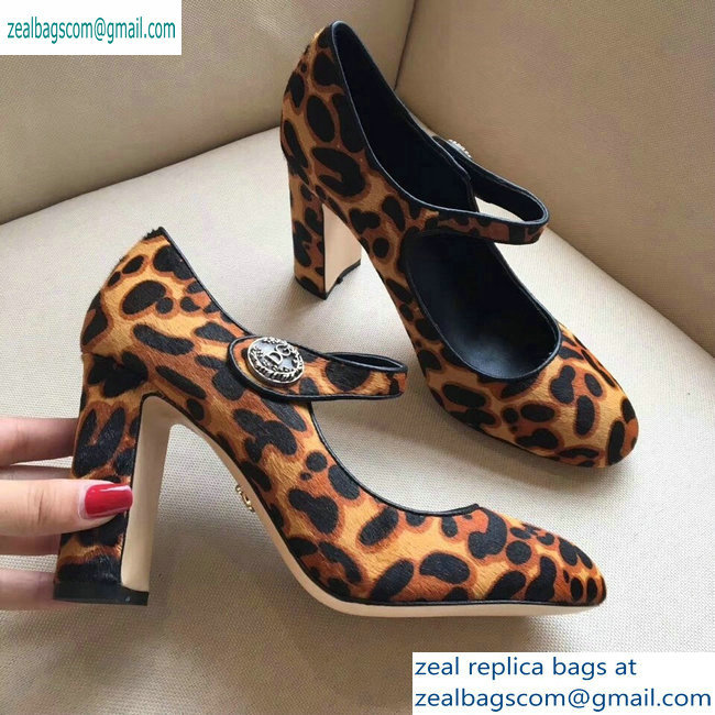 Dolce  &  Gabbana Leopard Print Pony Hair Pumps 01 2019